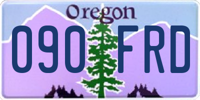 OR license plate 090FRD