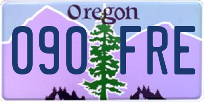 OR license plate 090FRE