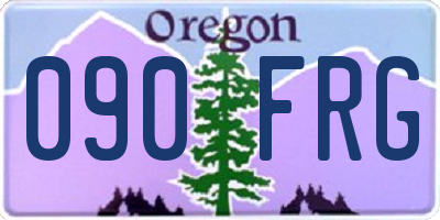 OR license plate 090FRG