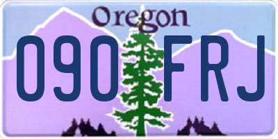 OR license plate 090FRJ