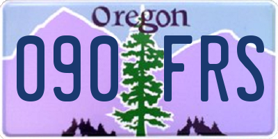 OR license plate 090FRS
