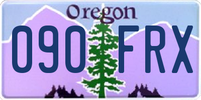OR license plate 090FRX