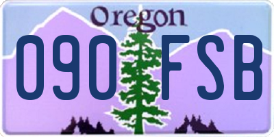 OR license plate 090FSB