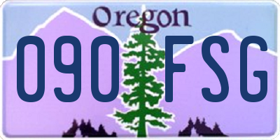 OR license plate 090FSG