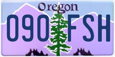 OR license plate 090FSH