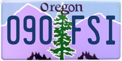 OR license plate 090FSI