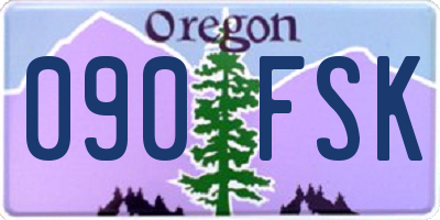 OR license plate 090FSK