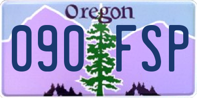 OR license plate 090FSP