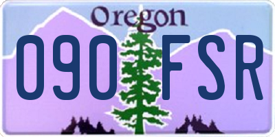 OR license plate 090FSR