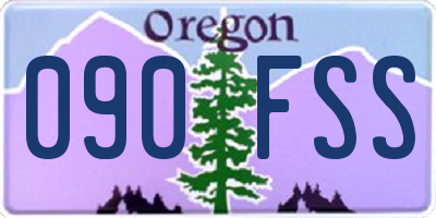 OR license plate 090FSS