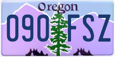 OR license plate 090FSZ