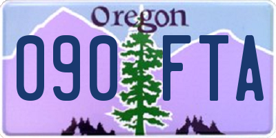 OR license plate 090FTA