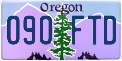 OR license plate 090FTD