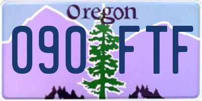 OR license plate 090FTF