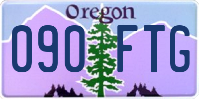 OR license plate 090FTG