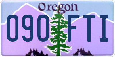 OR license plate 090FTI