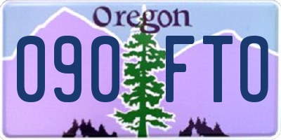 OR license plate 090FTO