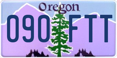 OR license plate 090FTT
