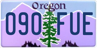 OR license plate 090FUE