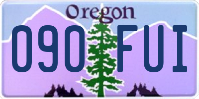 OR license plate 090FUI