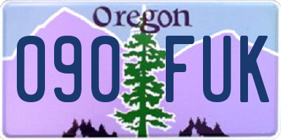 OR license plate 090FUK