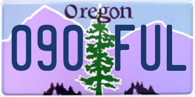 OR license plate 090FUL