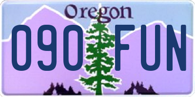 OR license plate 090FUN