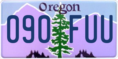 OR license plate 090FUU