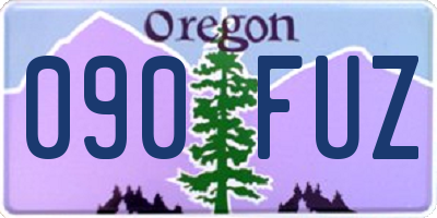 OR license plate 090FUZ