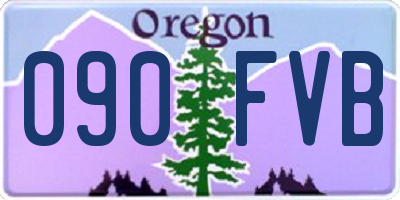 OR license plate 090FVB