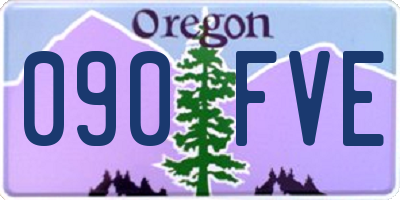 OR license plate 090FVE