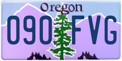 OR license plate 090FVG