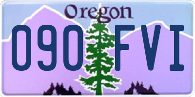 OR license plate 090FVI