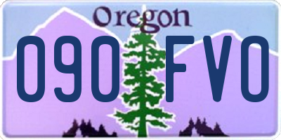 OR license plate 090FVO