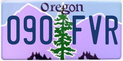 OR license plate 090FVR