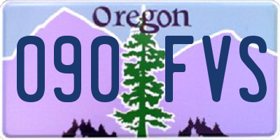 OR license plate 090FVS