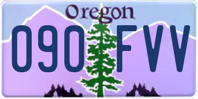 OR license plate 090FVV