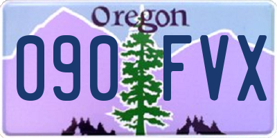 OR license plate 090FVX