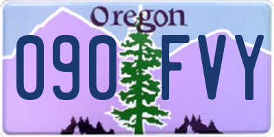 OR license plate 090FVY