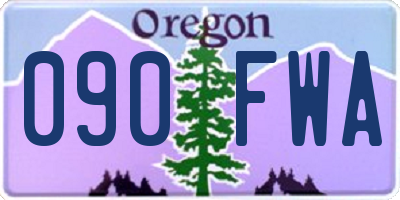OR license plate 090FWA