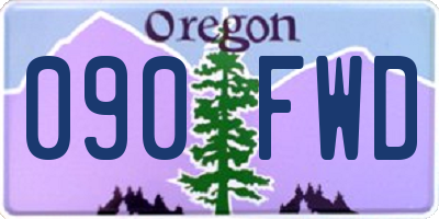 OR license plate 090FWD