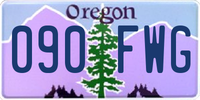 OR license plate 090FWG