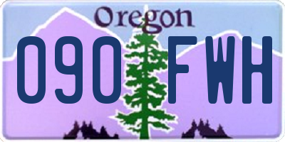 OR license plate 090FWH