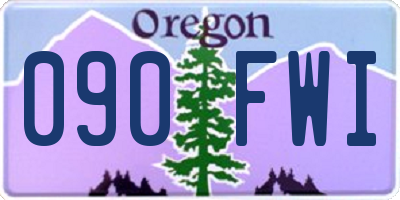 OR license plate 090FWI