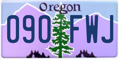 OR license plate 090FWJ