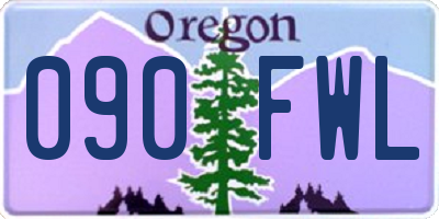 OR license plate 090FWL