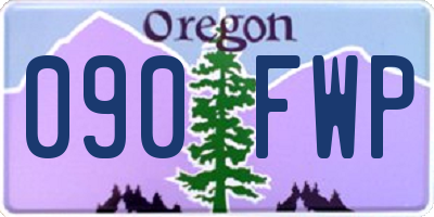 OR license plate 090FWP