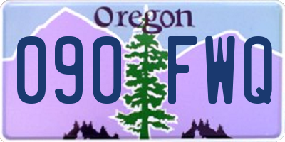 OR license plate 090FWQ