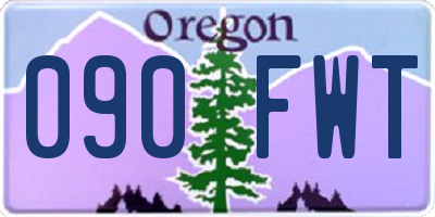 OR license plate 090FWT
