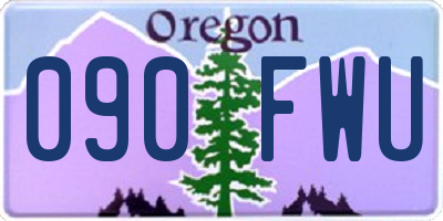 OR license plate 090FWU